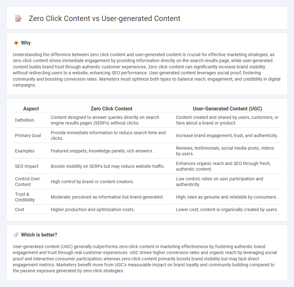 Zero Click Content vs User-Generated Content in Marketing