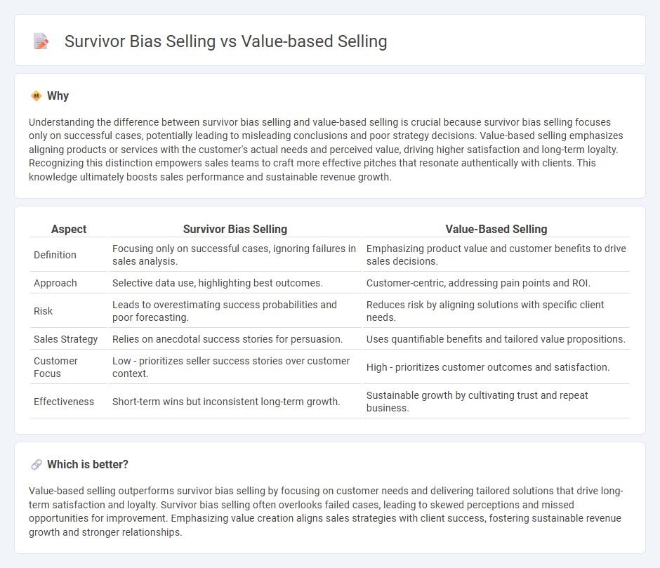 Survivor Bias Selling vs Value-Based Selling in Sales