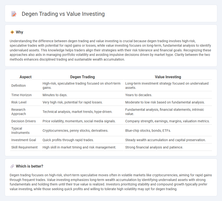 Degen Trading vs Value Investing in Trading
