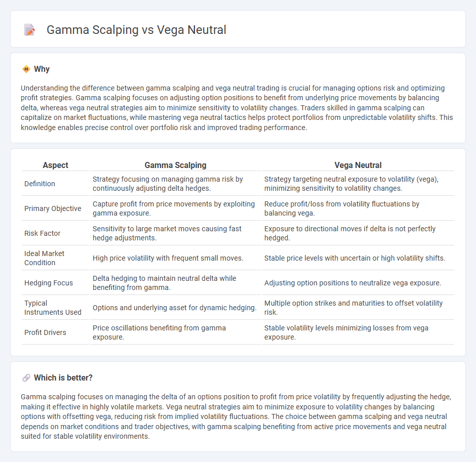 Gamma Scalping vs Vega Neutral in Trading