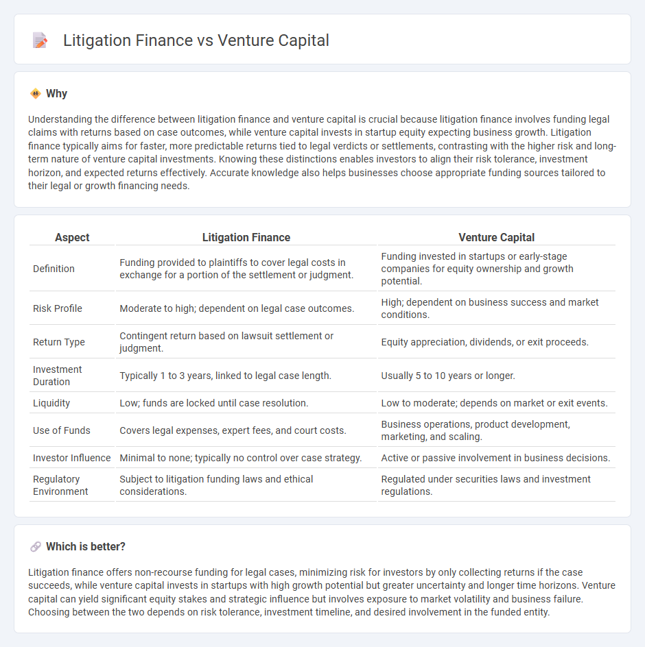 Litigation Finance vs Venture Capital in Investment