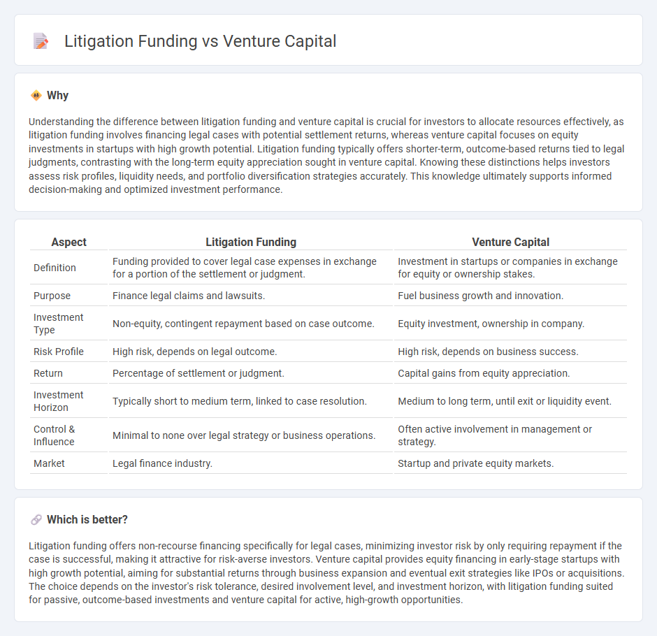 Litigation Funding vs Venture Capital in Investment