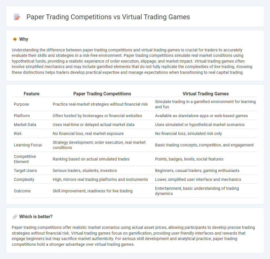 Paper Trading Competitions vs Virtual Trading Games in Trading