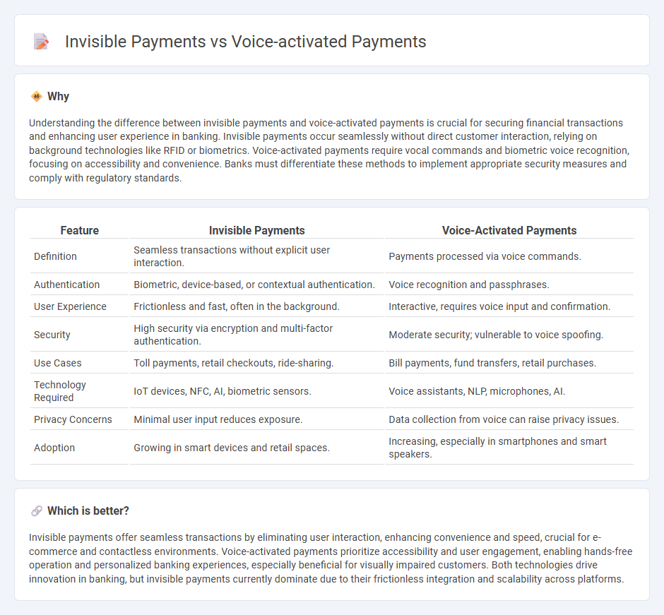 Invisible Payments vs Voice-Activated Payments in Banking