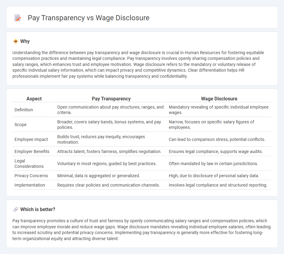 Pay Transparency vs Wage Disclosure in Human Resources