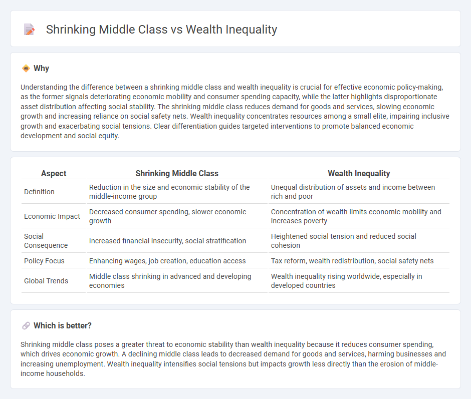 Shrinking Middle Class vs Wealth Inequality in Economy