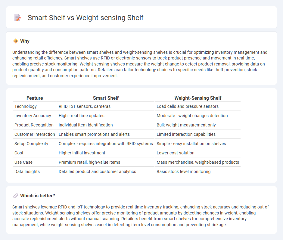 Smart Shelf vs Weight-Sensing Shelf in Retail