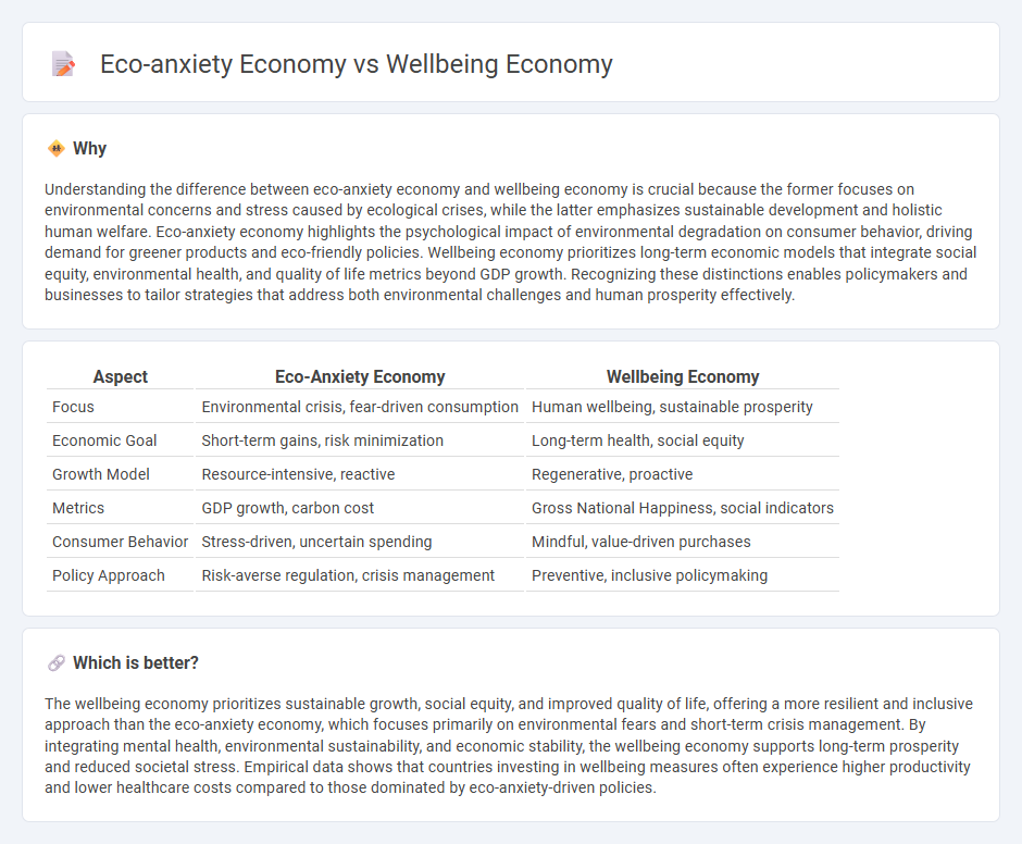 Eco-Anxiety Economy vs Wellbeing Economy in Economy