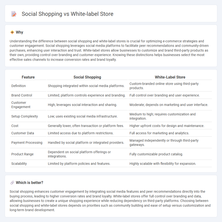 Social Shopping vs White-Label Store in Commerce