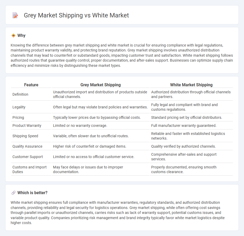 Grey Market Shipping vs White Market in Logistics