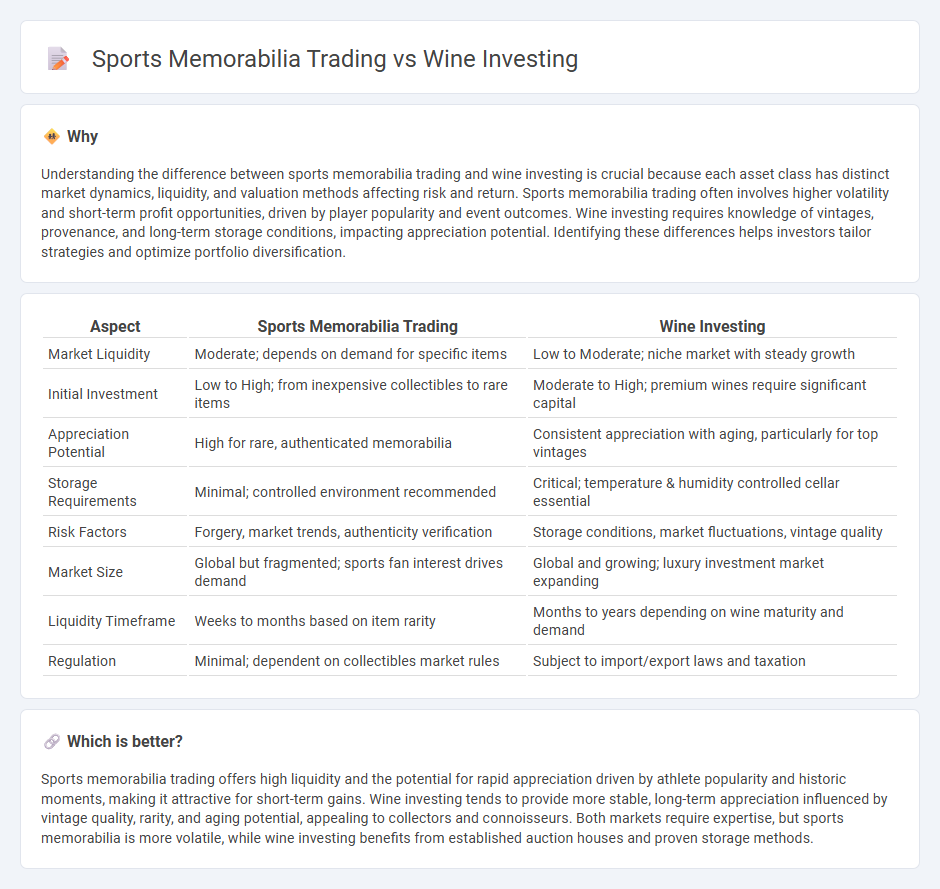Sports Memorabilia Trading vs Wine Investing in Investment