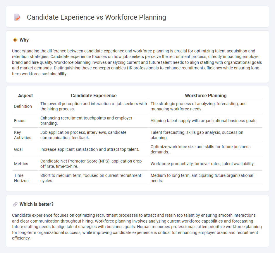 Candidate Experience vs Workforce Planning in Human Resources