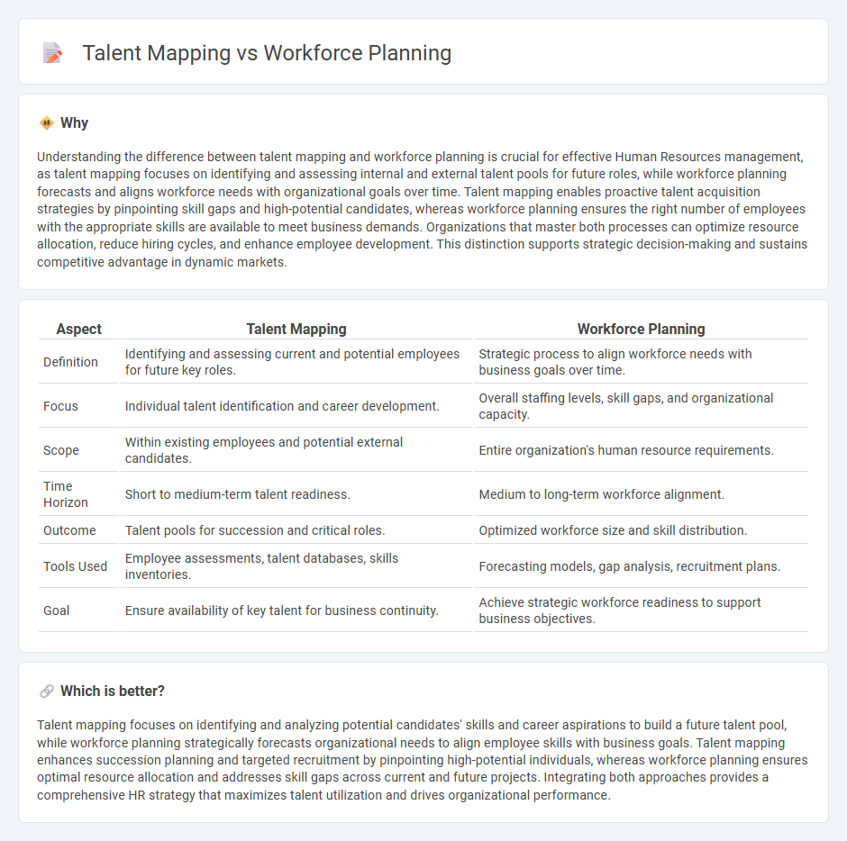 Talent Mapping vs Workforce Planning in Human Resources