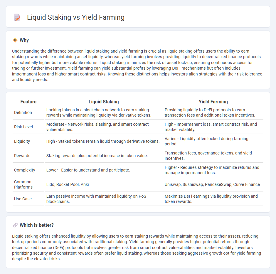 Liquid Staking vs Yield Farming in Finance