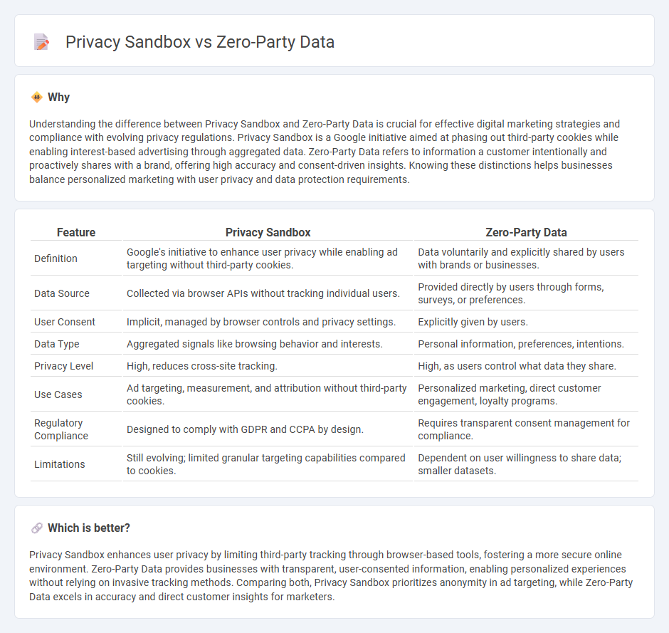 Privacy Sandbox vs Zero-Party Data in Technology