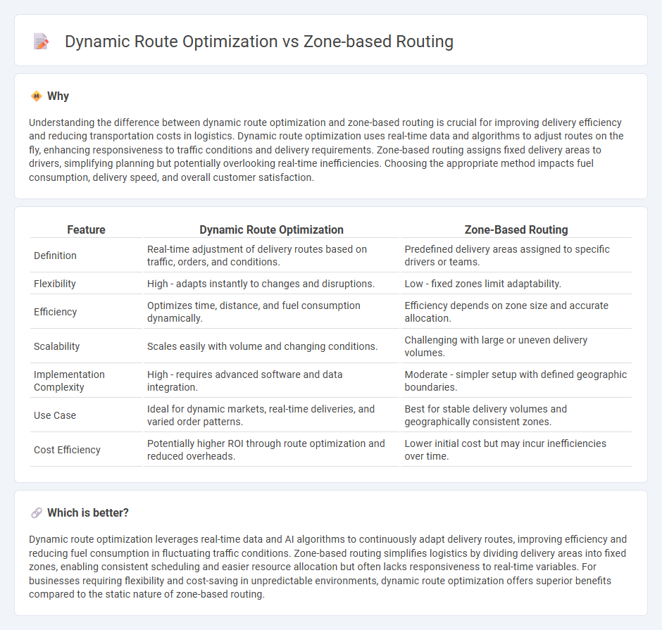 Dynamic Route Optimization vs Zone-Based Routing in Logistics
