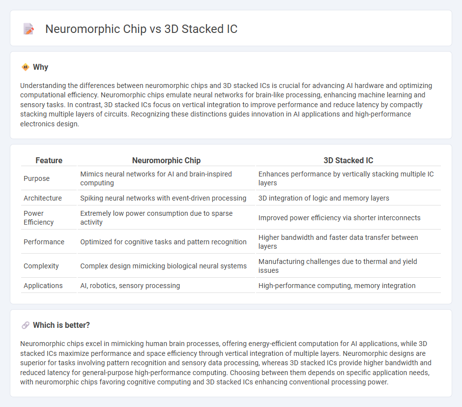 Neuromorphic Chip vs 3D Stacked Ic in Technology