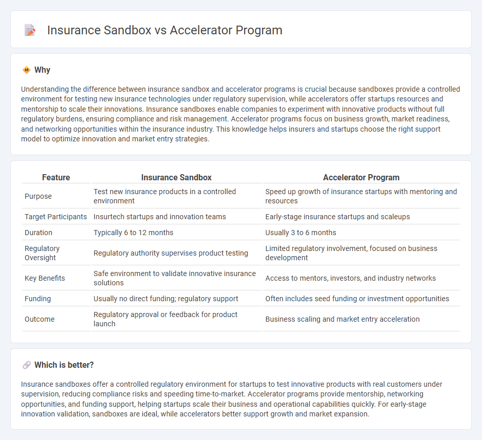 Insurance Sandbox vs Accelerator Program in Insurance