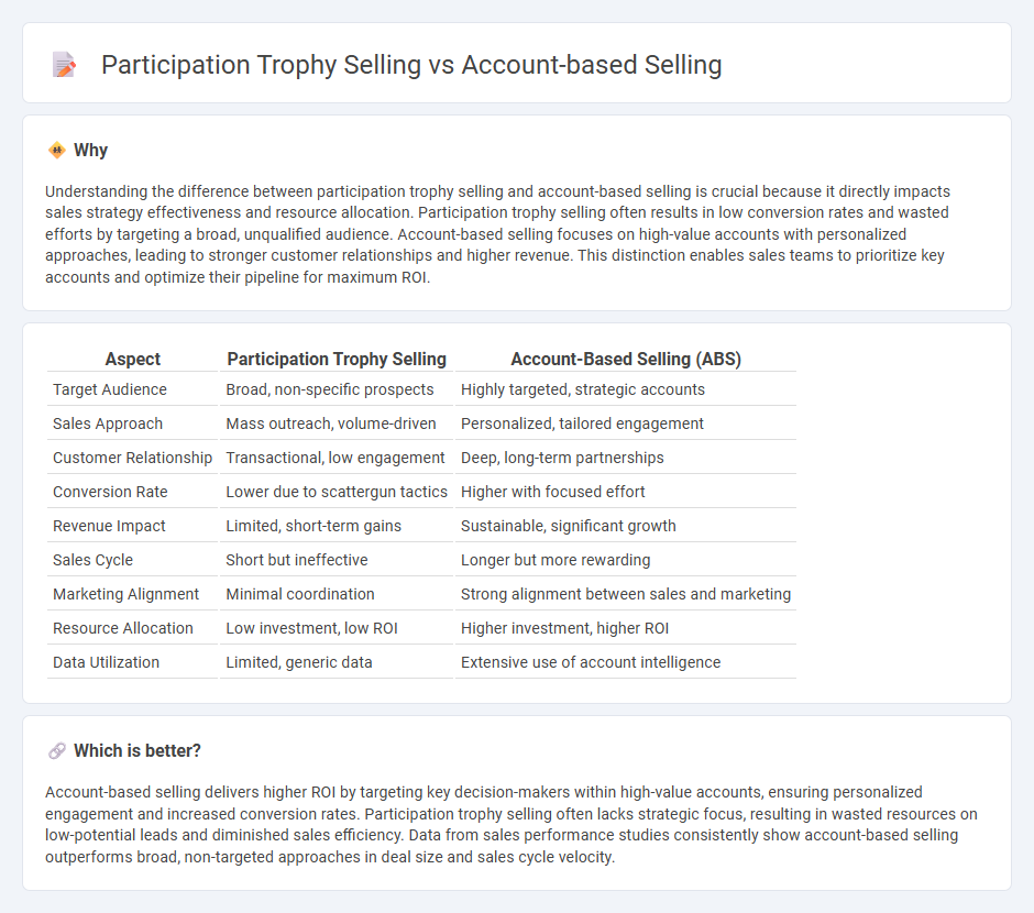 Participation Trophy Selling vs Account-Based Selling in Sales