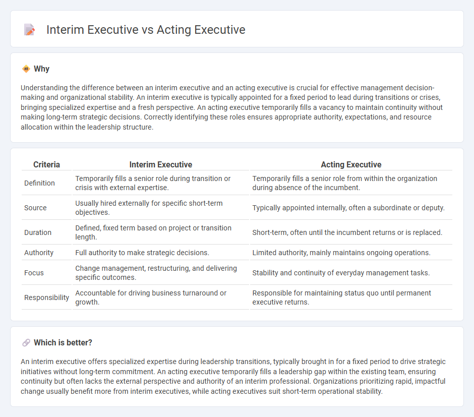 Interim Executive vs Acting Executive in Management