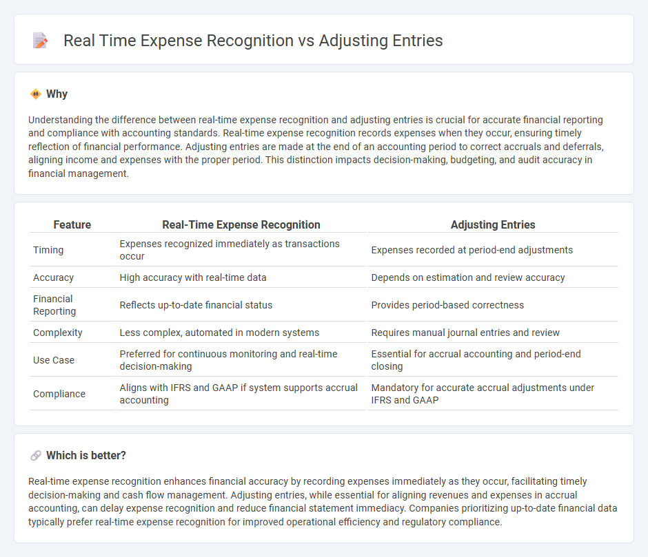 Real Time Expense Recognition vs Adjusting Entries in Accounting