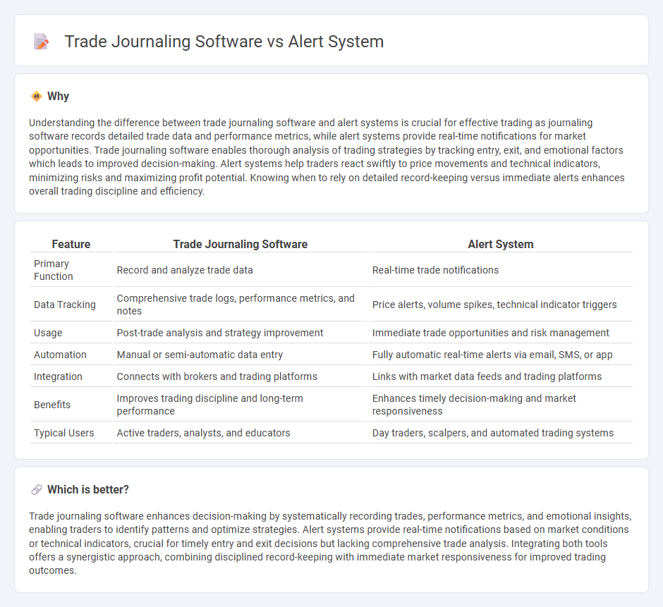Trade Journaling Software vs Alert System in Trading