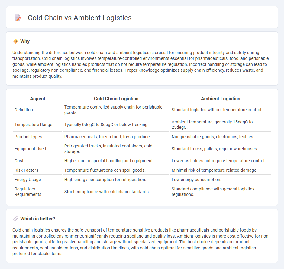 Cold Chain vs Ambient Logistics in Logistics