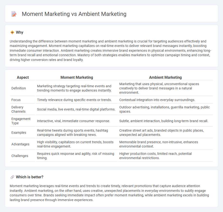 Moment Marketing vs Ambient Marketing in Marketing