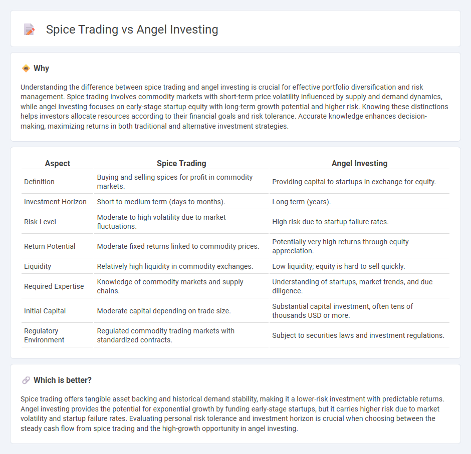 Spice Trading vs Angel Investing in Investment