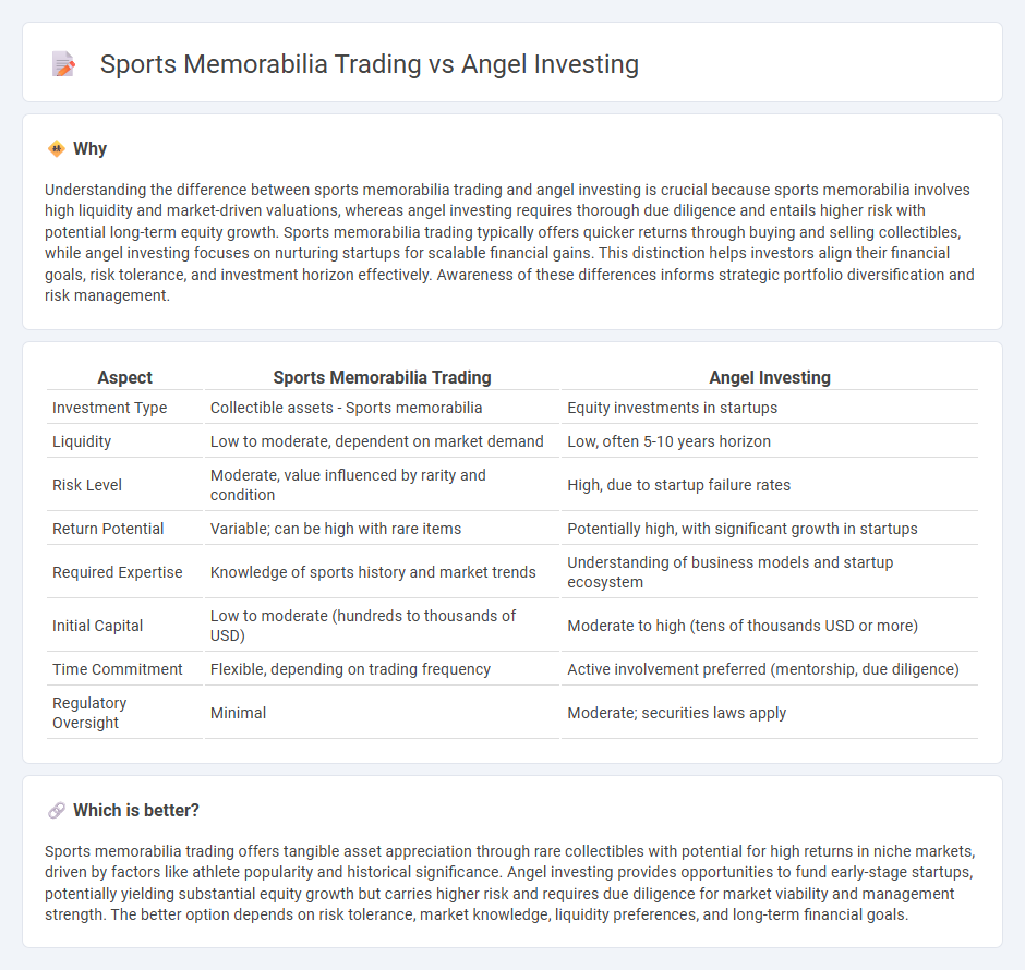 Sports Memorabilia Trading vs Angel Investing in Investment