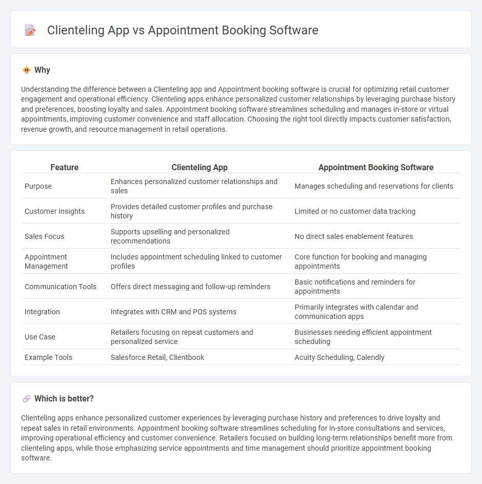 Clienteling App vs Appointment Booking Software in Retail