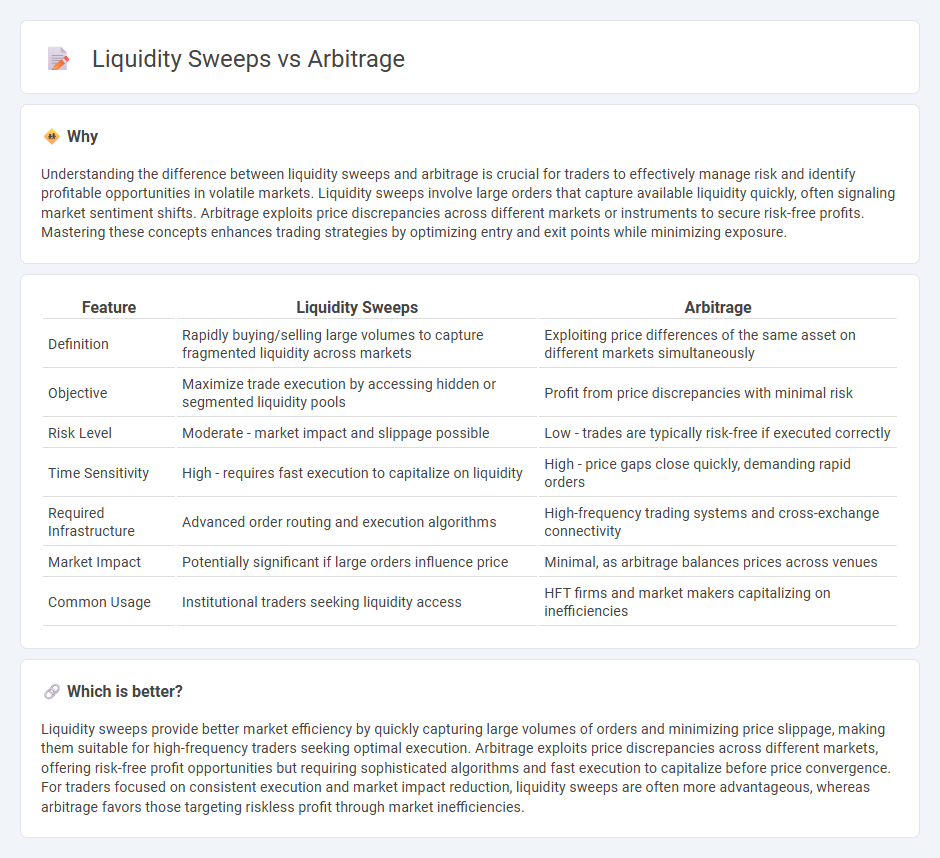 Liquidity Sweeps vs Arbitrage in Trading