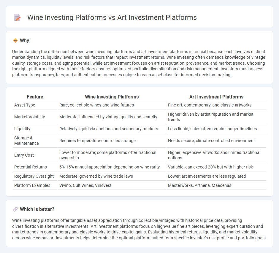 Wine Investing Platforms vs Art Investment Platforms in Investment