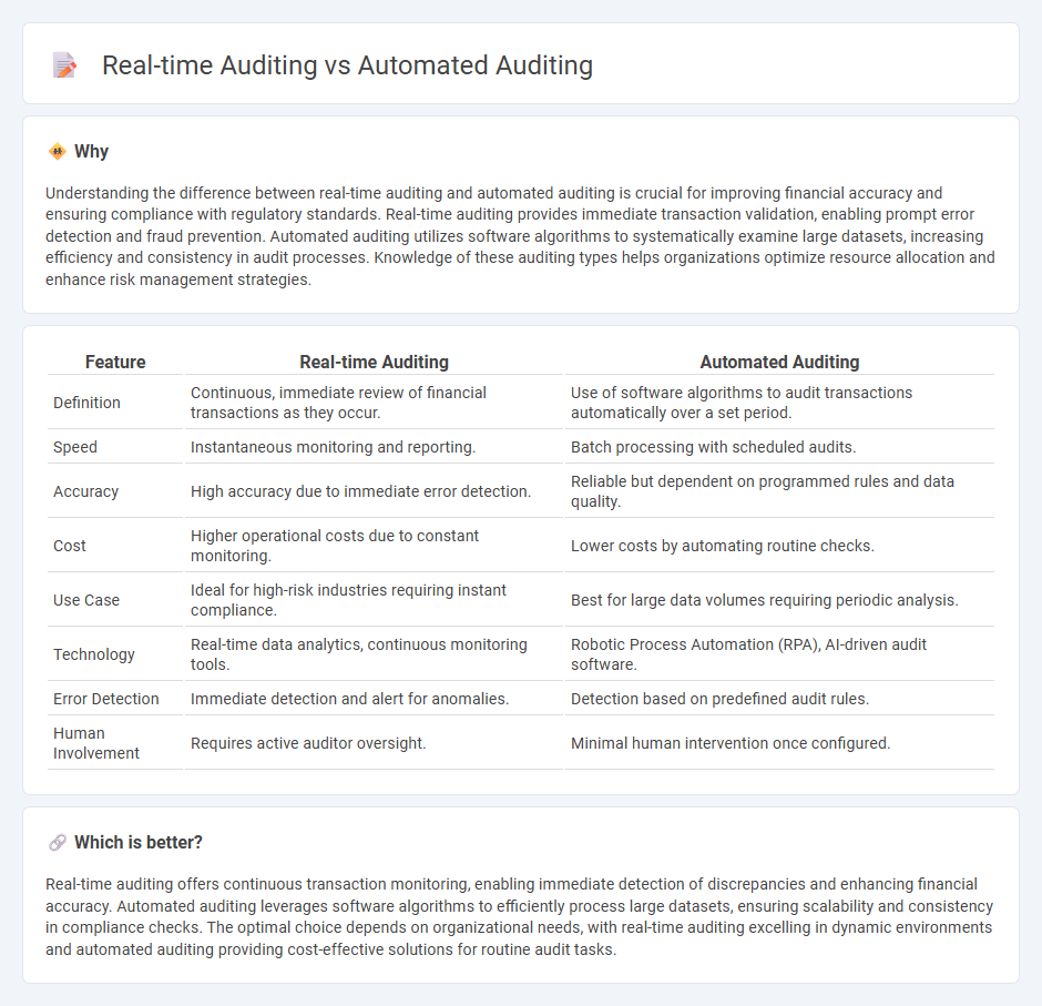 Real-Time Auditing vs Automated Auditing in Accounting