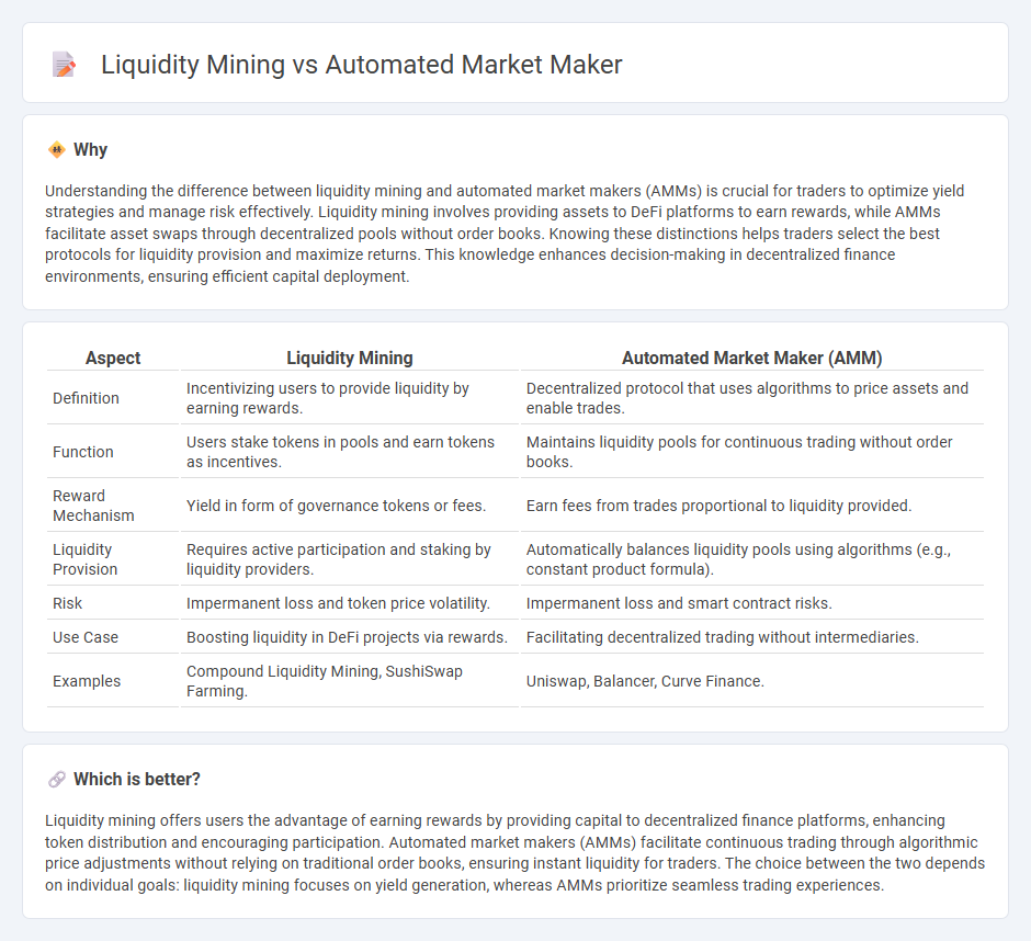 Liquidity Mining vs Automated Market Maker in Trading