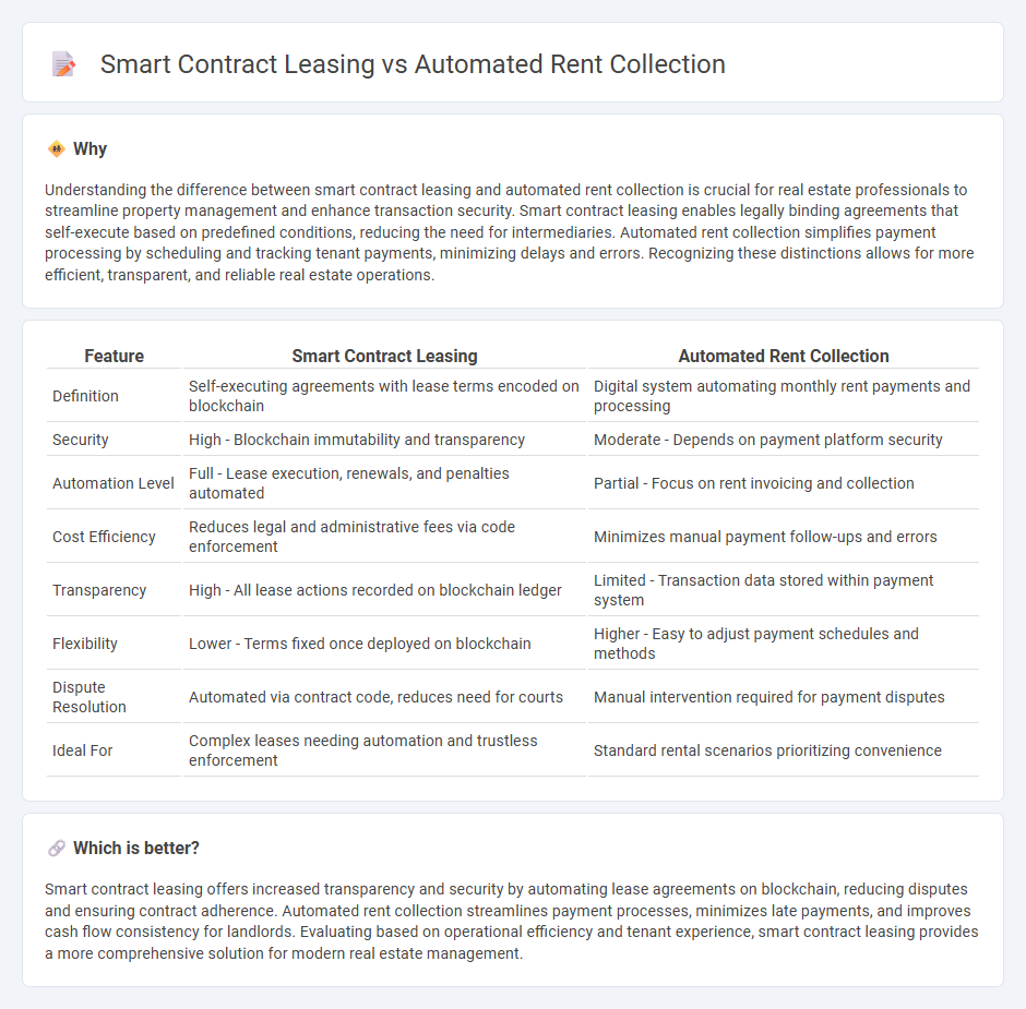Smart Contract Leasing vs Automated Rent Collection in Real Estate
