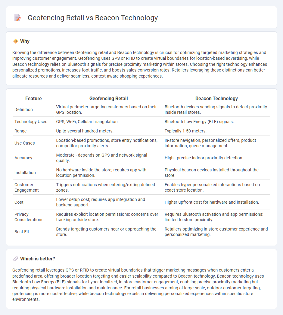 Geofencing Retail vs Beacon Technology in Retail