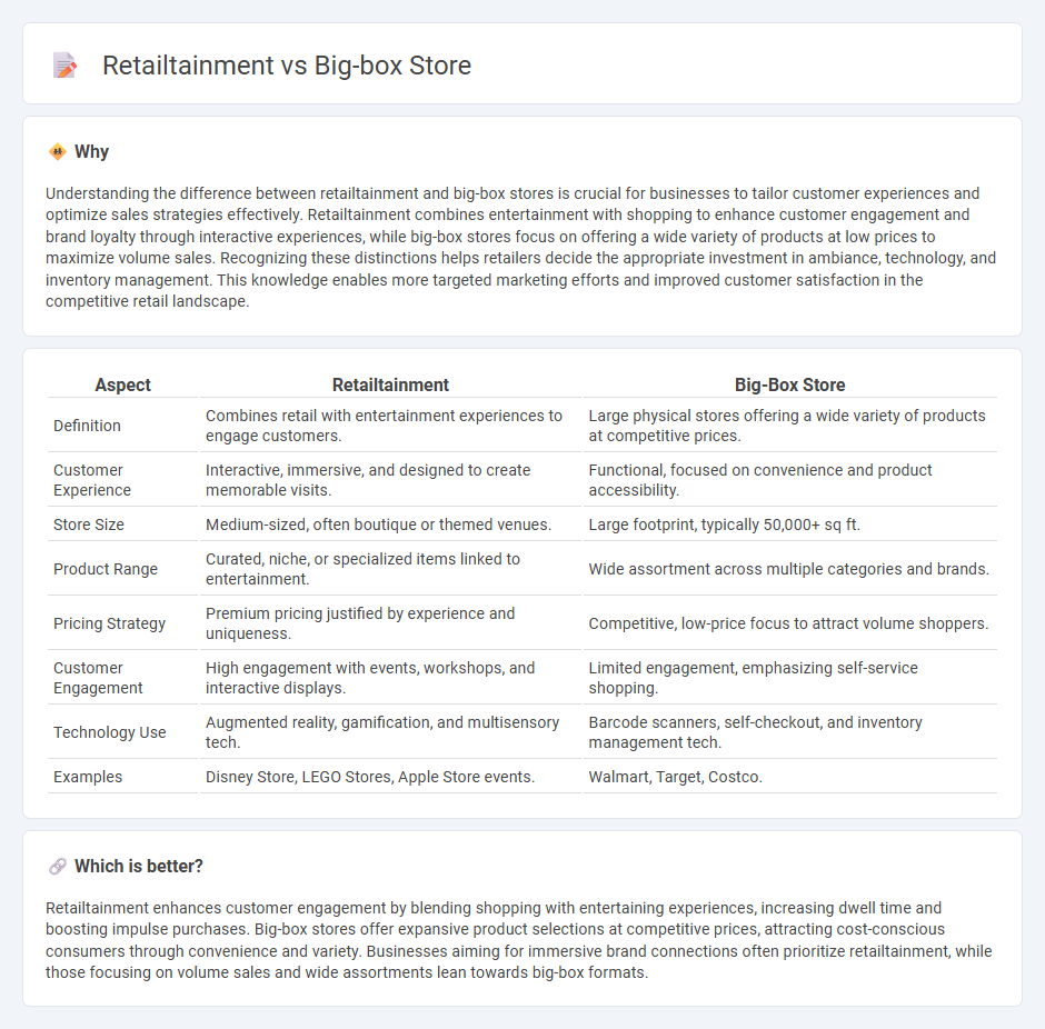 Retailtainment vs Big-Box Store in Retail