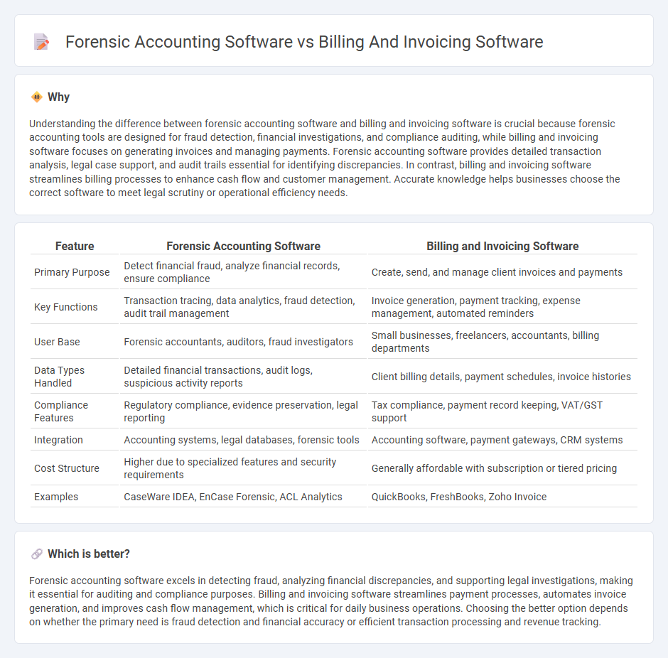Forensic Accounting Software vs Billing And Invoicing Software in Accounting