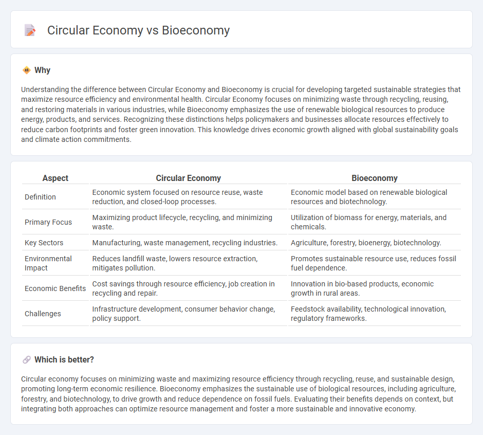 Circular Economy vs Bioeconomy in Economy