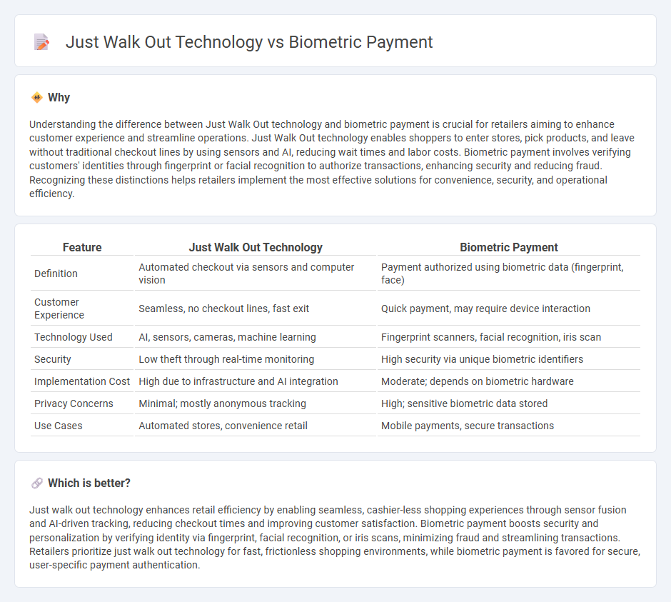 Just Walk Out Technology vs Biometric Payment in Retail