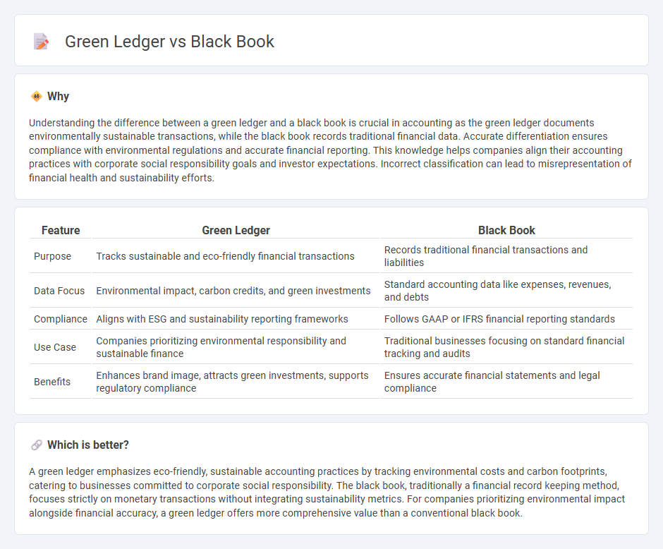 Green Ledger vs Black Book in Accounting