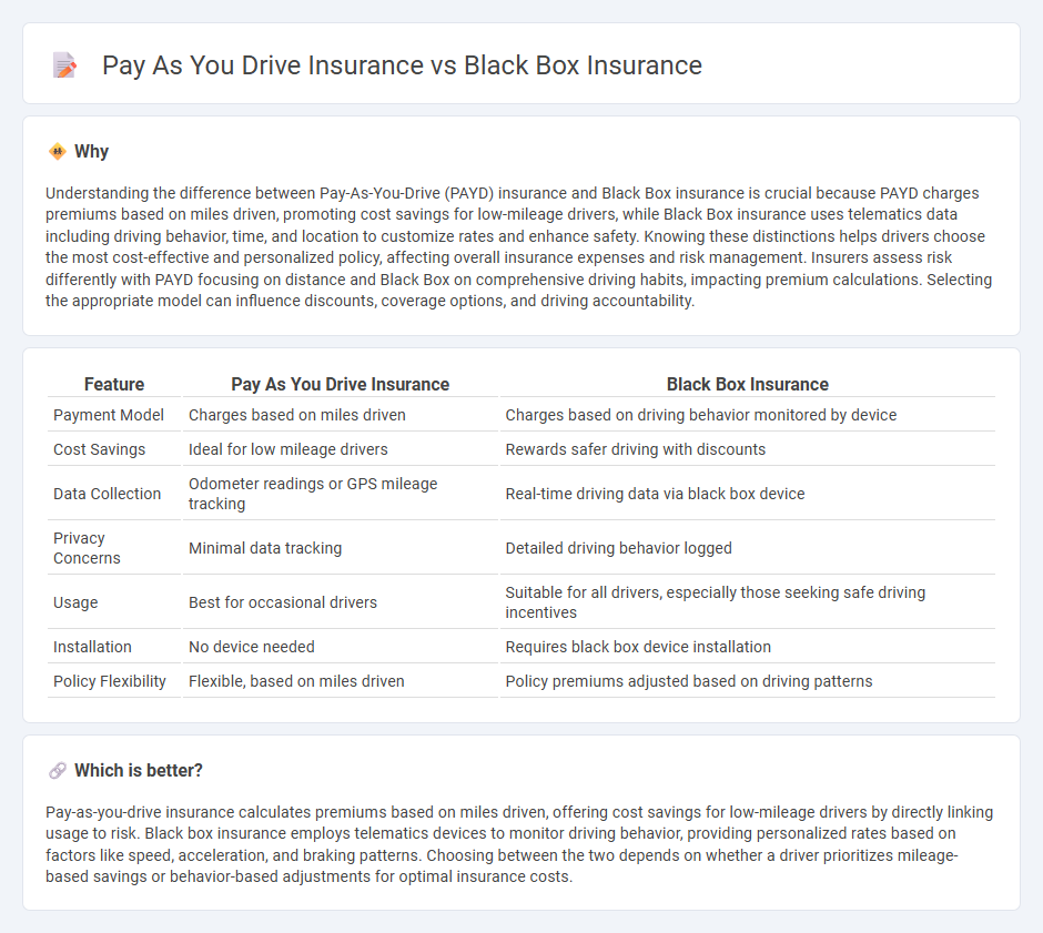 Pay As You Drive Insurance vs Black Box Insurance in Insurance