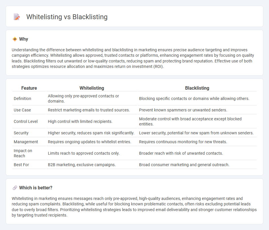 Whitelisting vs Blacklisting in Marketing