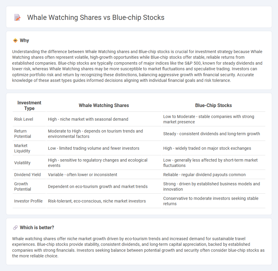 Whale Watching Shares vs Blue-Chip Stocks in Investment