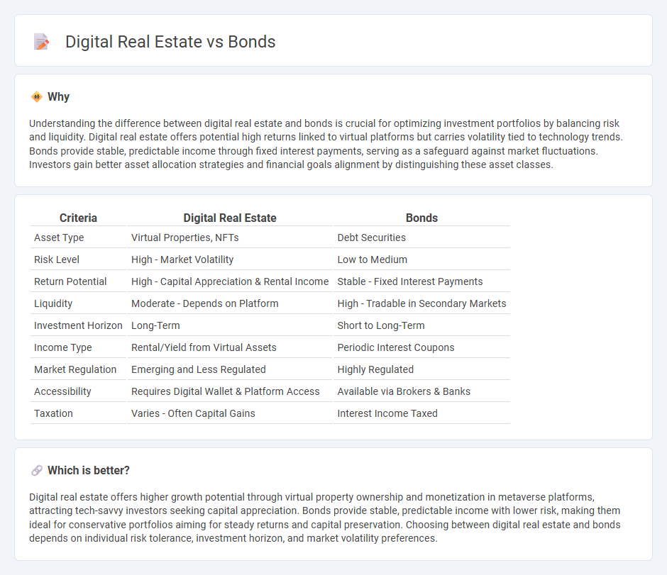 Digital Real Estate vs Bonds in Investment