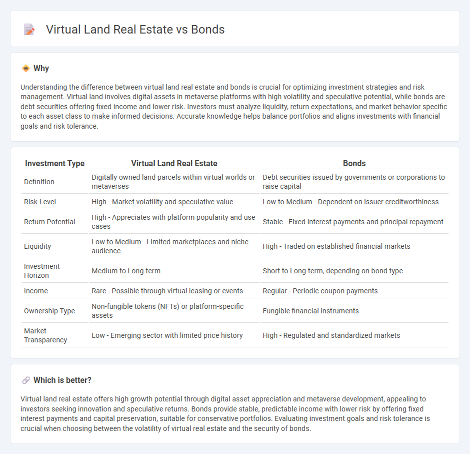 Virtual Land Real Estate vs Bonds in Investment