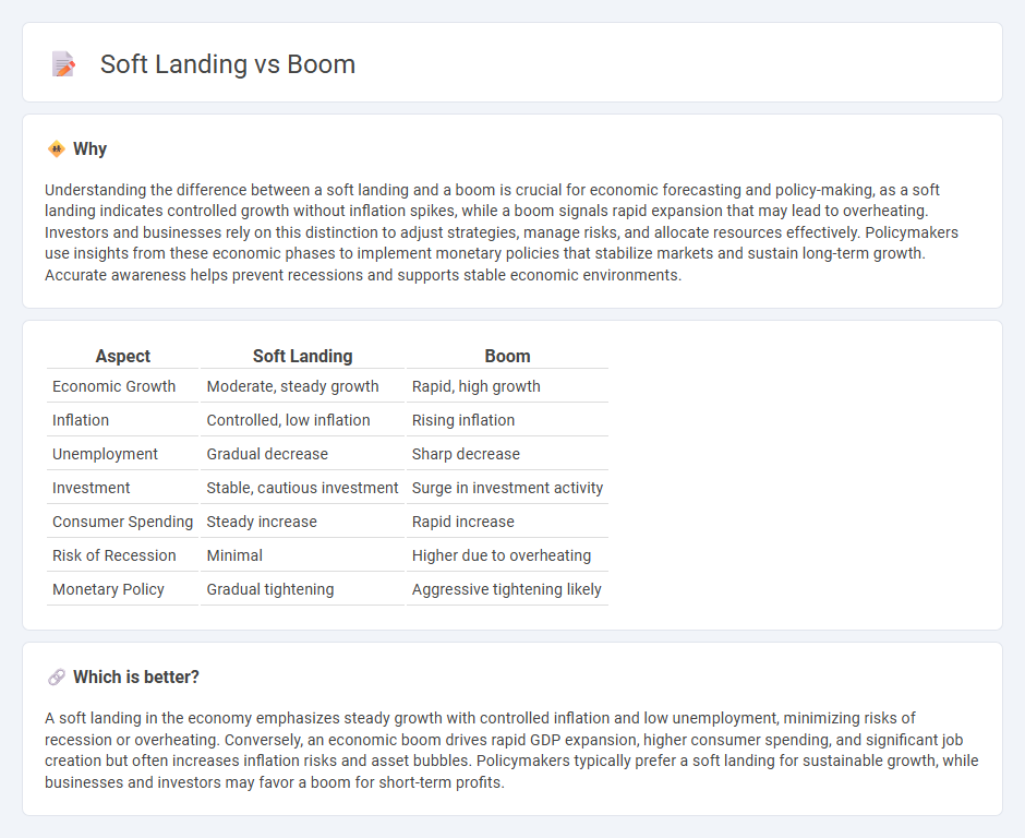 Soft Landing vs Boom in Economy