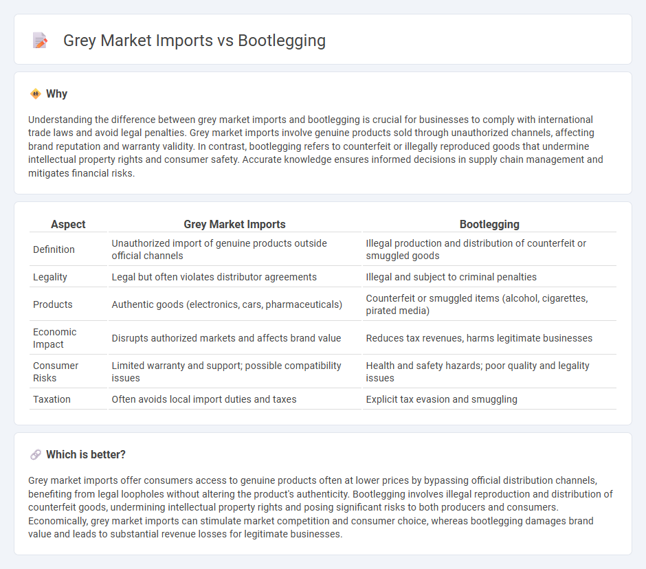 Grey Market Imports vs Bootlegging in Economy
