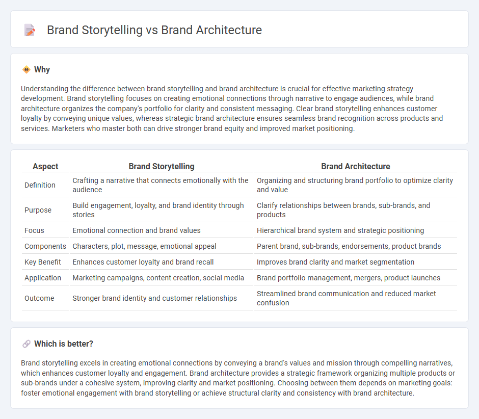 Brand Storytelling vs Brand Architecture in Marketing
